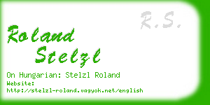 roland stelzl business card